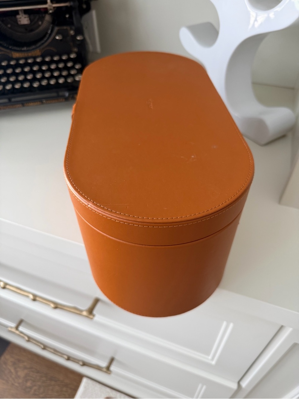 DYSON Airwrap Hair Styling Storage Case Box Only Leather Brown - Picture 4 of 9